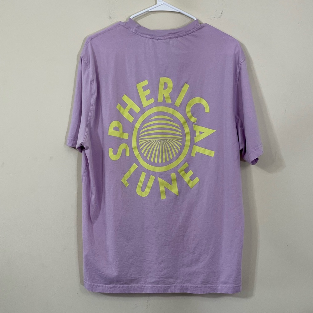H&M Purple Lime Green Spherical Lune Graphic Tee - Picture 7 of 8